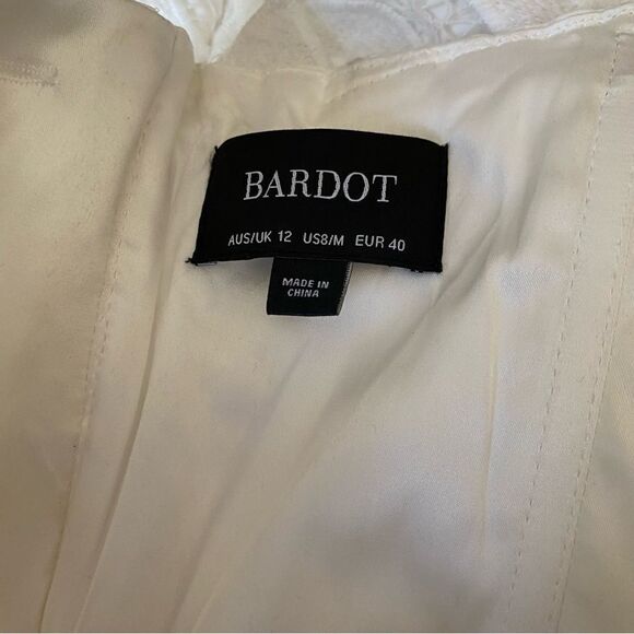 Bardot White Eyelet Lace Dress US 8 NWT - Picture 5 of 6